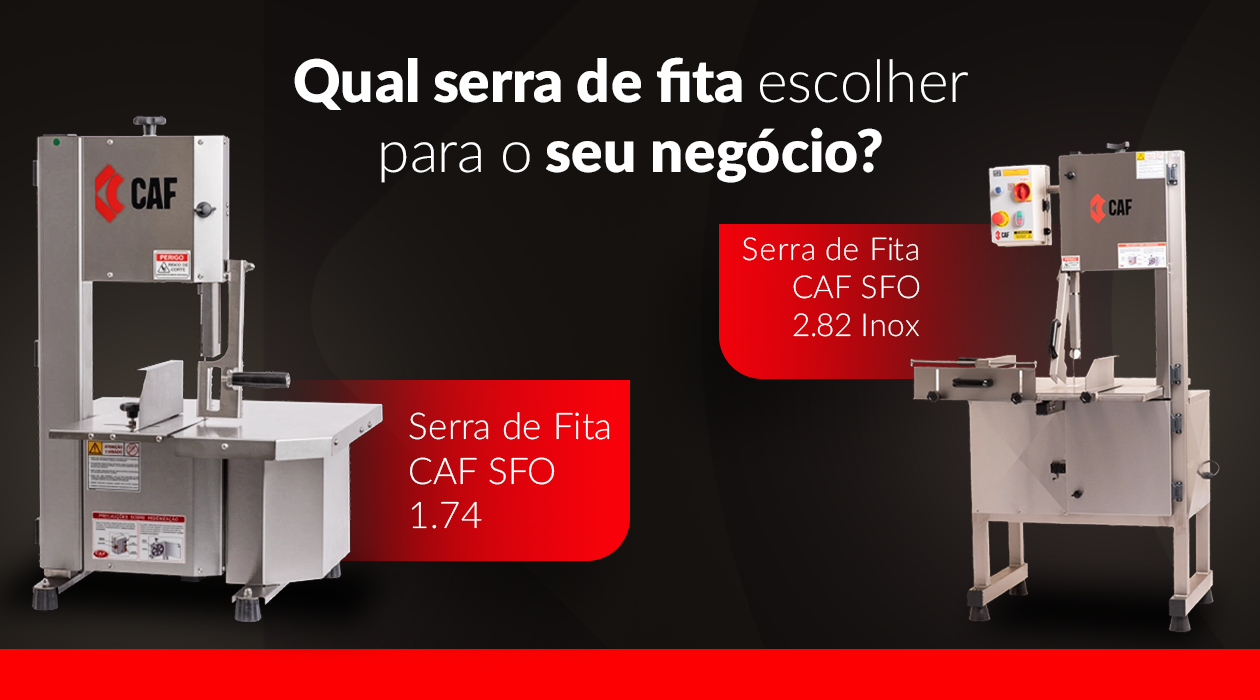 CAF SFO 1.74 e CAF SFO 2.82 Inox: qual serra de fita escolher para o seu negócio