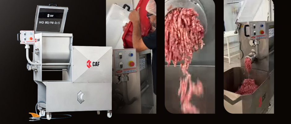 Moedor e Misturador CAF HG 80/98: desempenho superior na moagem e mistura de diferentes alimentos