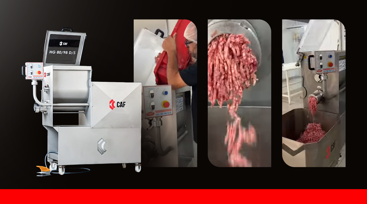 Moedor e Misturador CAF HG 80/98: desempenho superior na moagem e mistura de diferentes alimentos