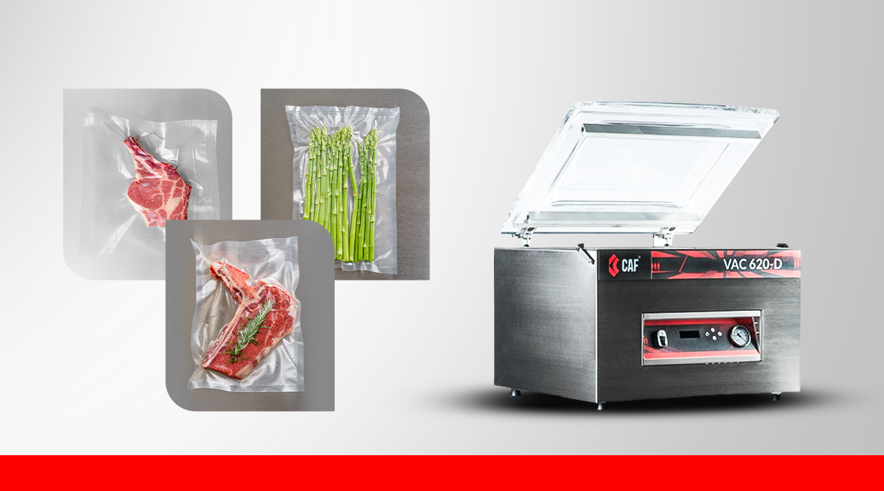 Potência e segurança alimentar: Seladora CAF VAC 620-D
